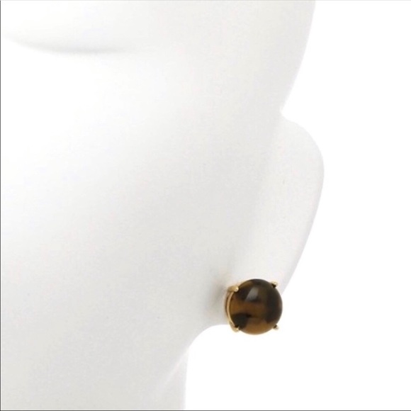 🎀Kate Spade Large Tortoise Gumdrop Stud Earrings - Picture 8 of 8